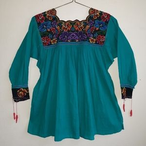MEXICAN ARTISAN 💚Handmade Mexican Blouse❤